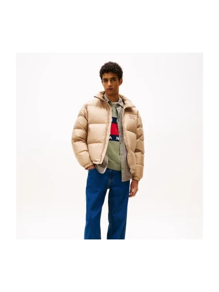 Kabát Tommy Jeans bézs