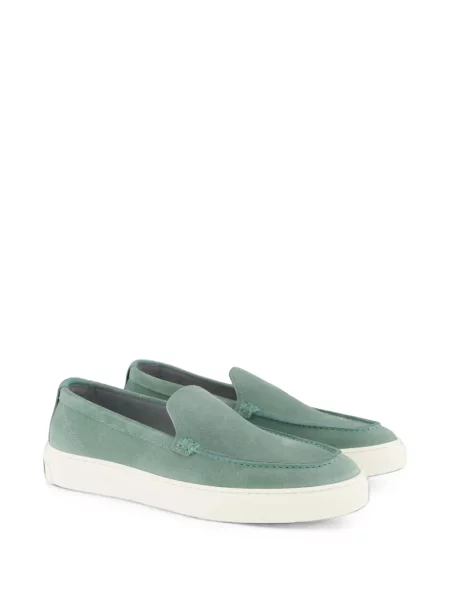 Chiloți Woolrich din piele de căprioară slip-on verde