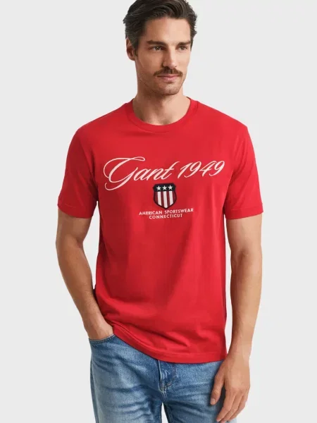 Футболка Gant червона