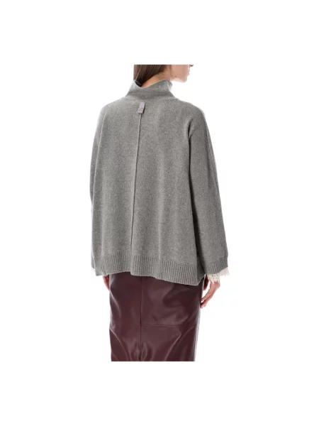 Sweter Alberta Ferretti szary