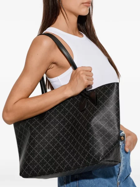 Geantă shopper By Malene Birger cu imagine negru