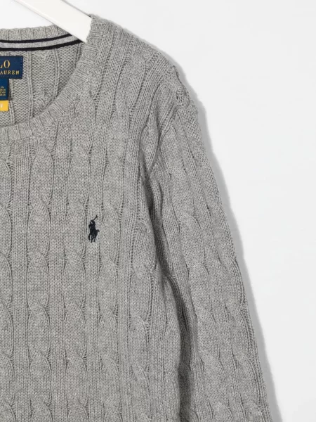 Sweter dziecięcy Polo Ralph Lauren szary