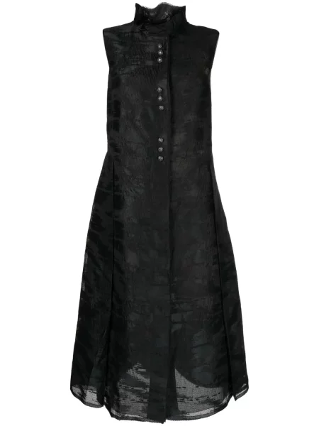 Rochie midi Shiatzy Chen cu imagine negru