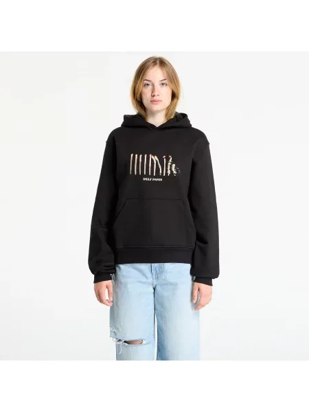 Bombažen pulover Daily Paper Light Cycle Hoodie črna