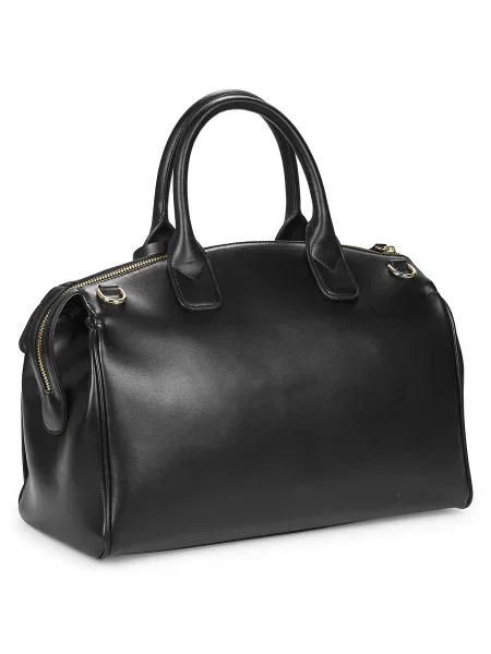 Plátěná kabelka Armani Exchange čierna