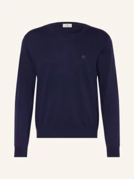 Etro Sweter blau granatowy