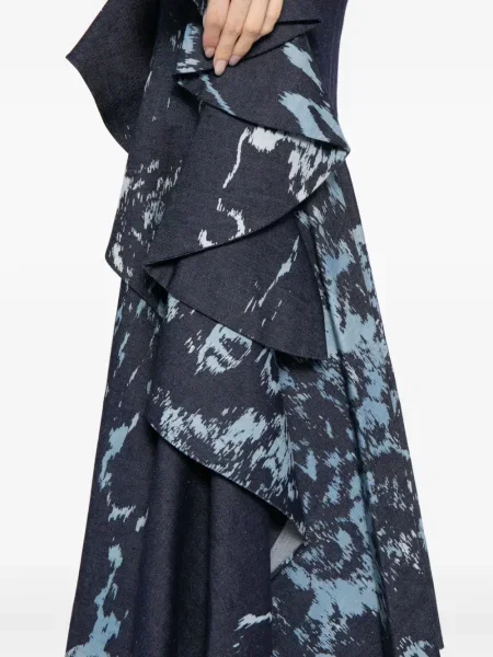 Rochie din denim Saiid Kobeisy cu imagine de costum