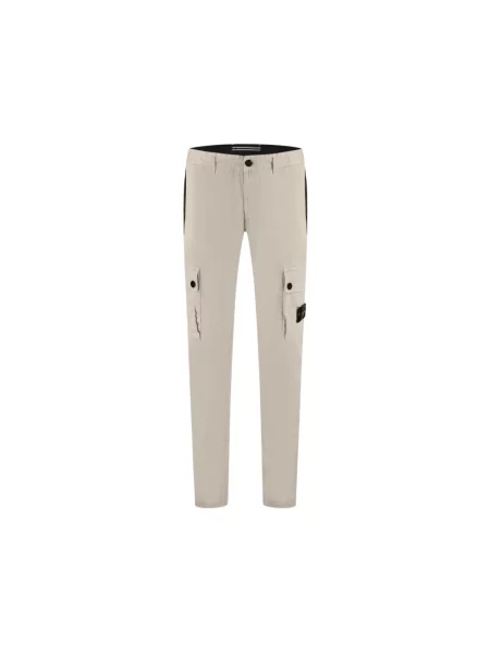 Spodnie cargo Stone Island z kamieniami beżowe