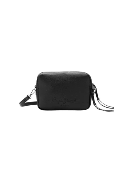 Torebka crossbody Pepe Jeans skórzana czarna