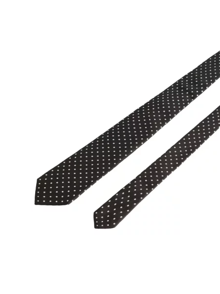 Cravată Dolce & Gabbana cu buline negru