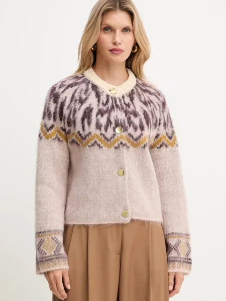 Forte Forte cardigan din amestec de lână bej