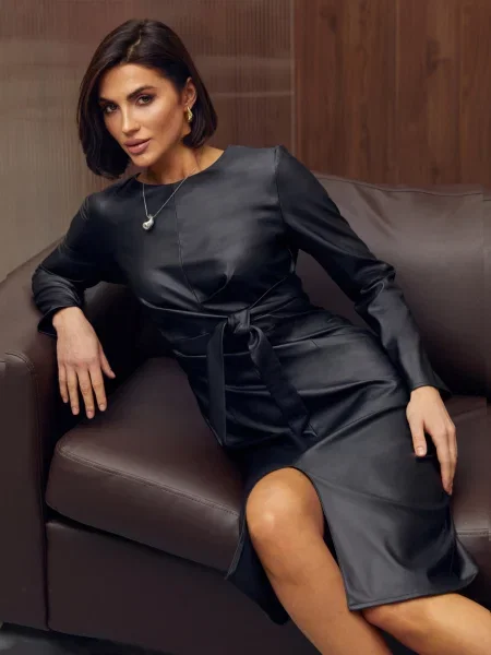 Сукні Dressa екошкіра чорний