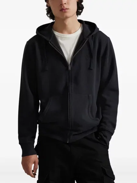 Ριγέ polo Polo Ralph Lauren με κουκούλα με αυτόγραφο λευκό