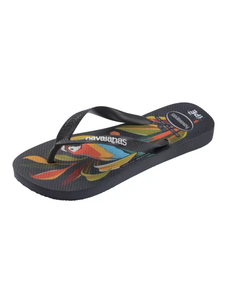 HAVAIANAS Žabky Ipe azurová modrá / kiwi / černá bílá