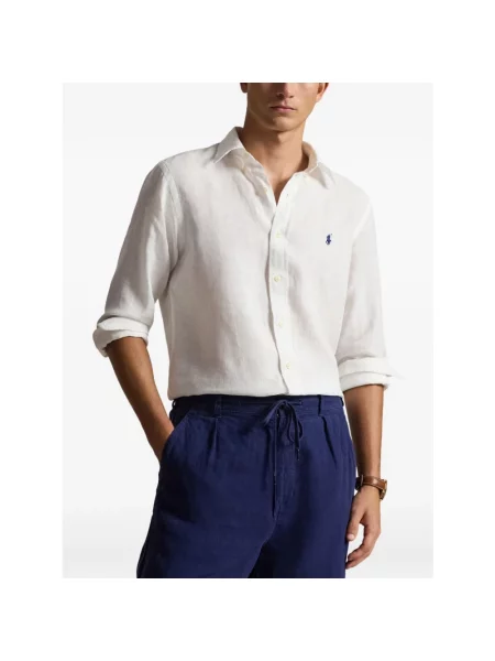 Koszula casualowa o kroju regular fit z czystego lnu Polo Ralph Lauren biała