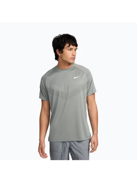 Tricou de alergare pentru bărbați Nike Stride grey fog gri