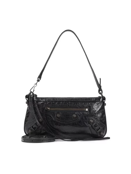 Torebka Balenciaga skórzana na ramiączkach czarna
