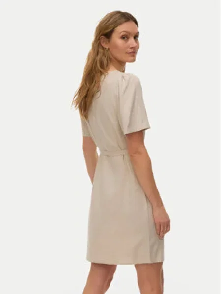 Letní šaty Vero Moda béžové