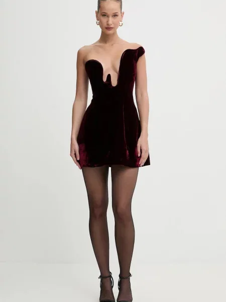 Велюрова сукня Bardot