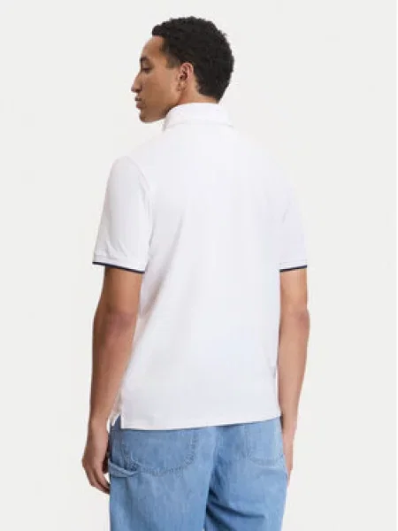 Guess majica za muškarce od pamuka s elastanom x North Sails bijela