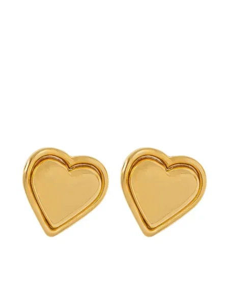 Cercei Luisa Spagnoli cu motiv cu inimi auriu