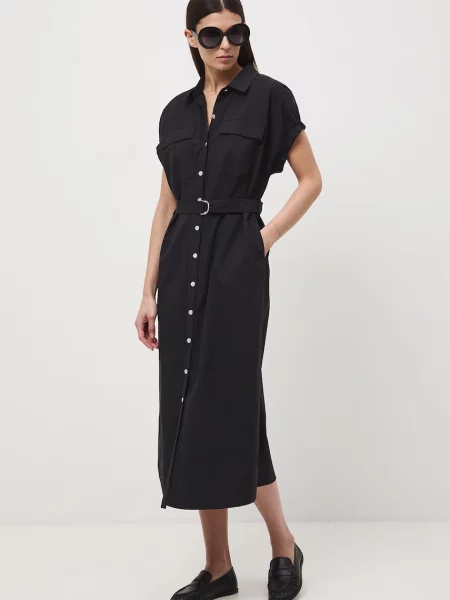 Medicine rochie tip cămașă negru