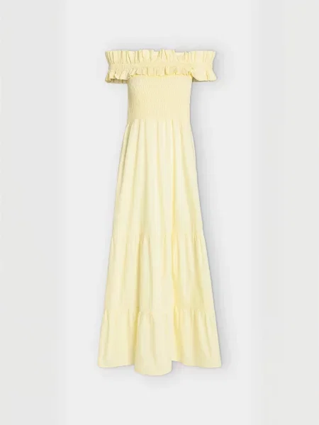 Crās Rochie Capricras pastel galben