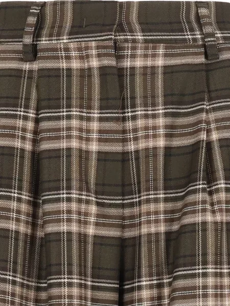 Pantaloni Al Duca D’aosta 1902 în carouri verde