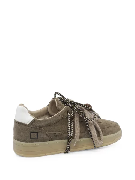 Sneakerși D.a.t.e. din piele de căprioară verde