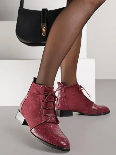 Botine Wedvire bordo