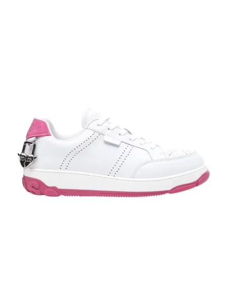Sneakersy Gcds skórzane białe