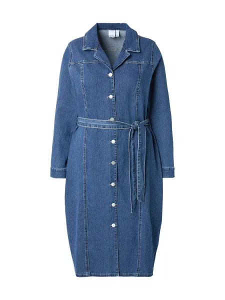 Vero Moda Curve Dolga srajca VMCTelly moder denim