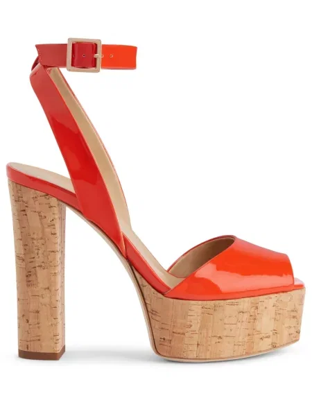 Sandale Giuseppe Zanotti din piele portocaliu