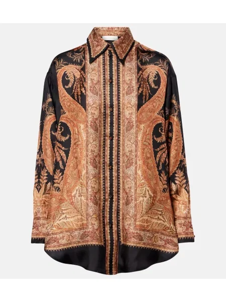 Cămașă Zimmermann de mătase cu model paisley