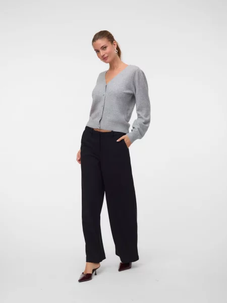 VERO MODA Kardigán VMDoffy melírovaná sivá