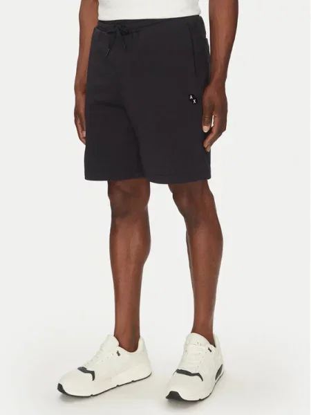 Armani Exchange Sportovní kraťasy Tmavomodrá