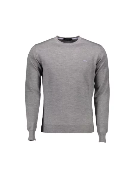 Sweter Harmont & Blaine wełniany z długim rękawem szary