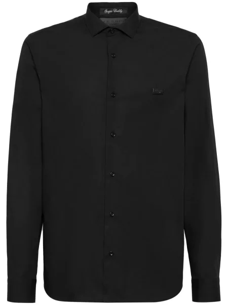 Риза Philipp Plein с принт с тигров принт черно