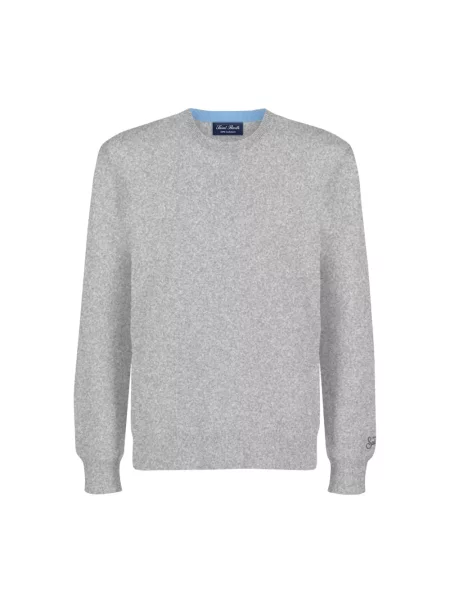 Dzianinowy sweter Mc2 Saint Barth szary