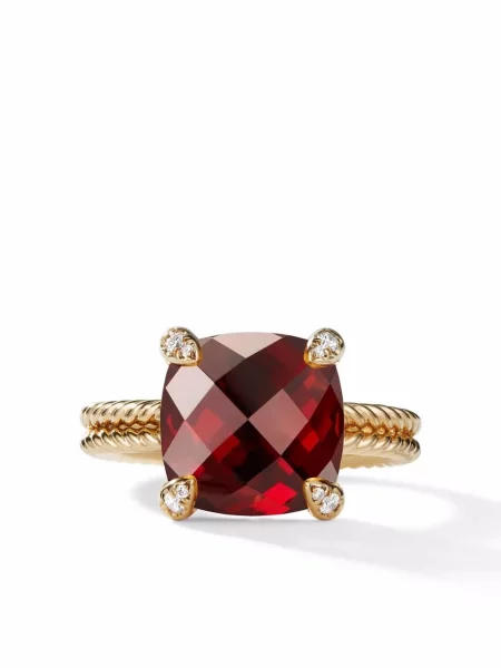Inel David Yurman cu garnet galben