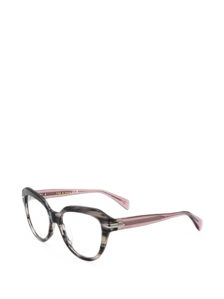 Ochelari de soare Rag & Bone Eyewear cu imprimeu geometric gri