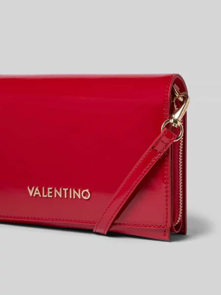 Torba na ramię z aplikacją z logo model ‘EMBER’ Valentino Bags czerwona