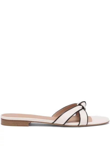 Sandale Malone Souliers din piele fără toc alb