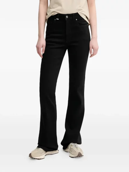 Blugi evazați Benetton evazate cu autograf negru