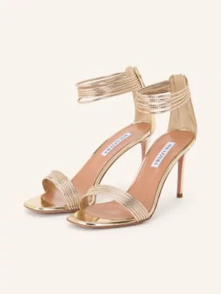 Aquazzura Sandały Sway gold złote