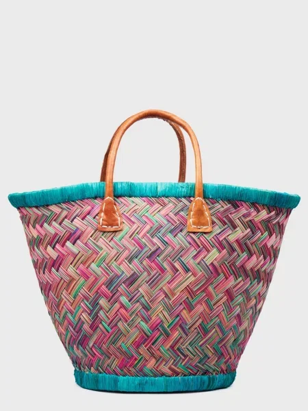 Le Comptoir de la plage Aravola Пляжна сумка Солома зелений