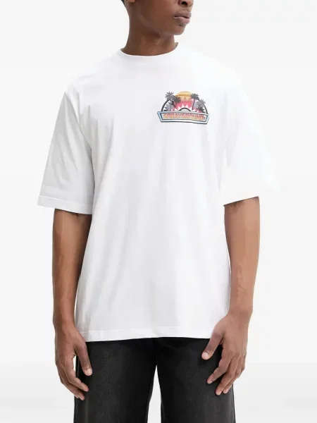 Tricou Sprayground cu decolteu rotund alb