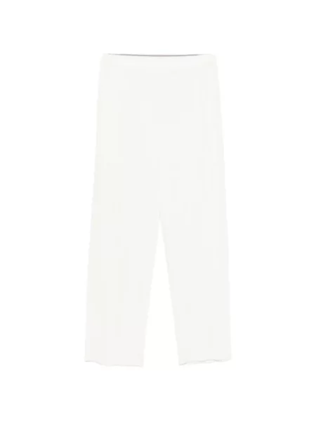 Pantaloni Pleats Please Issey Miyake alb