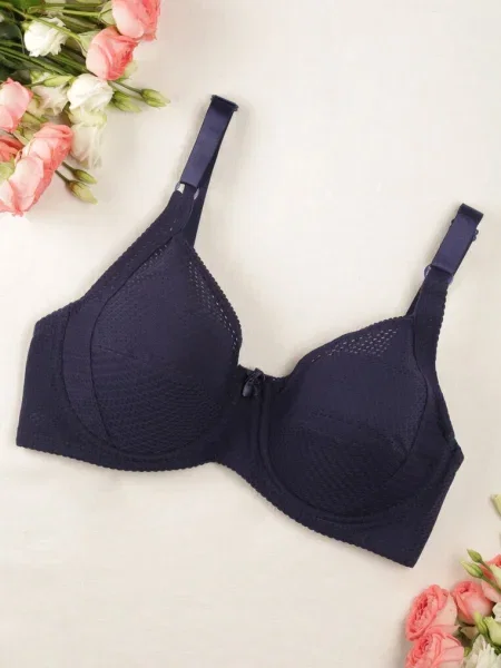 Sutien Clasic Bleumarin cu Bretele Reglabile Imoni