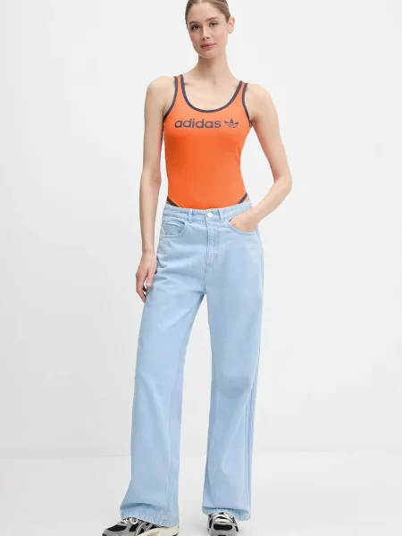 Bodi Adidas Originals oranžna